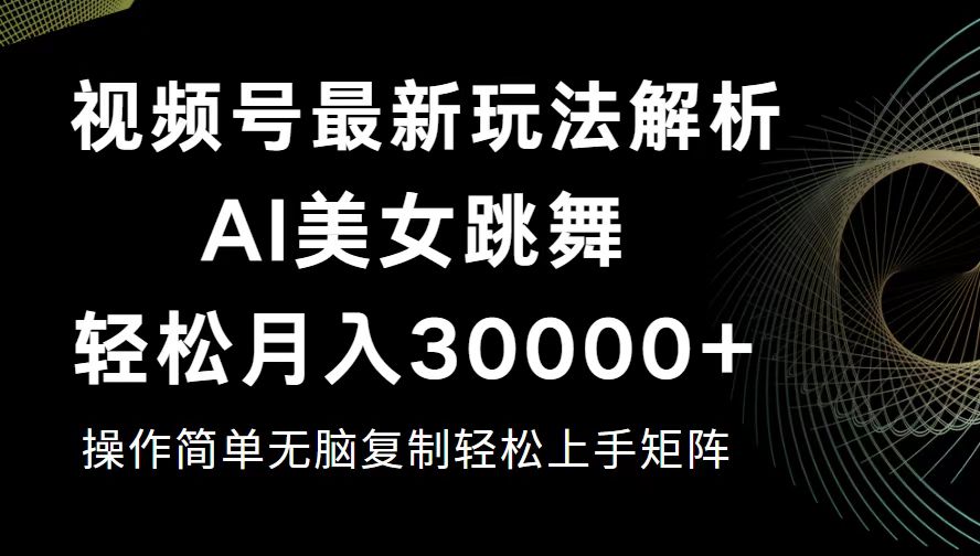 视频号最新暴利玩法揭秘，轻松月入30000+-创客项目库