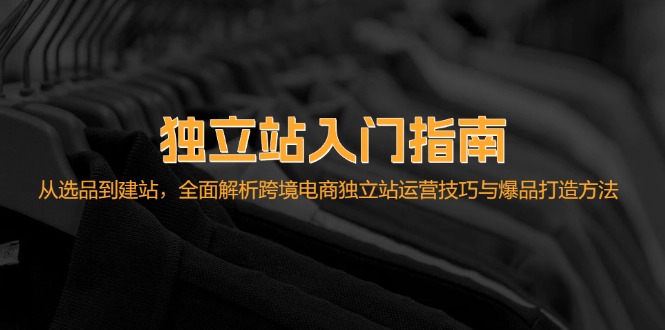 独立站入门指南：从选品到建站，全面解析跨境电商独立站运营技巧与爆品…-创客项目库